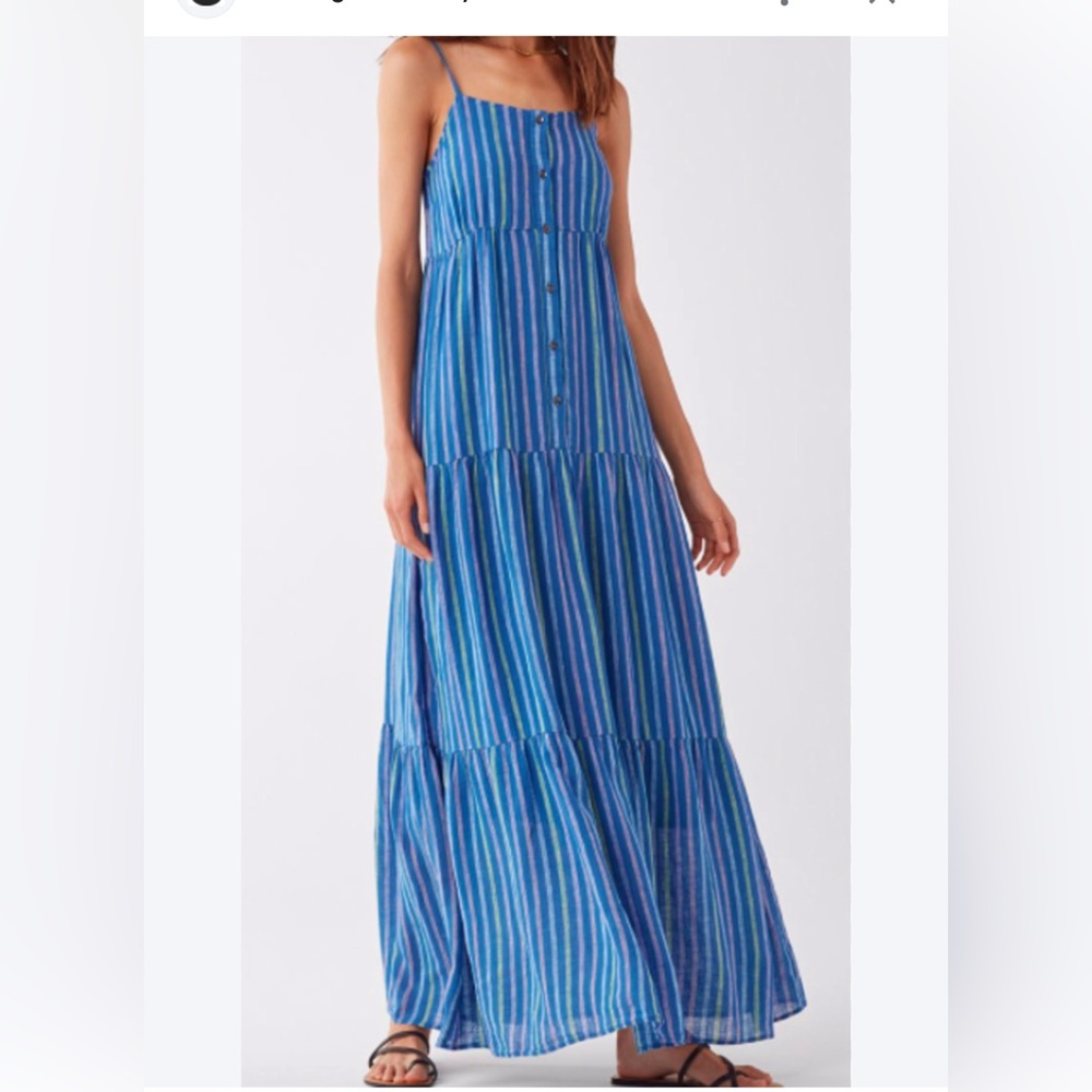 Splendid Promenade Linen Maxi Dress. Size Small.